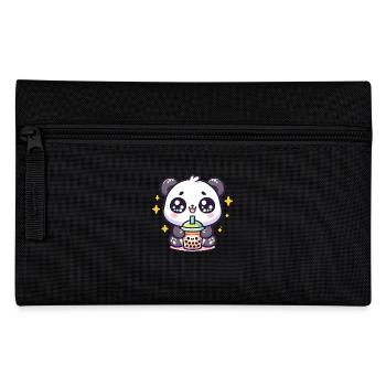 Panda Bubble Tea Boba Kawaii - Pencil Case - black - Front