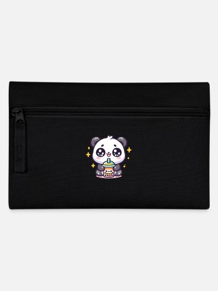 Panda Bubble Tea Boba Kawaii - Trousse - noir