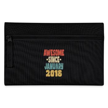 Awesome January 2018 - Pencil Case - black - Front
