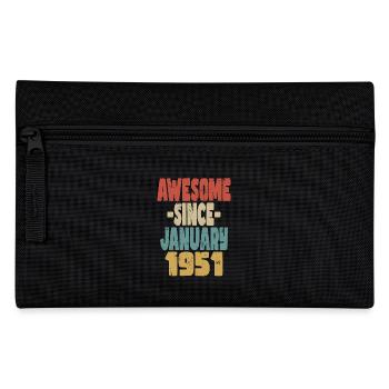 Awesome January 1951 - Pencil Case - black - Front