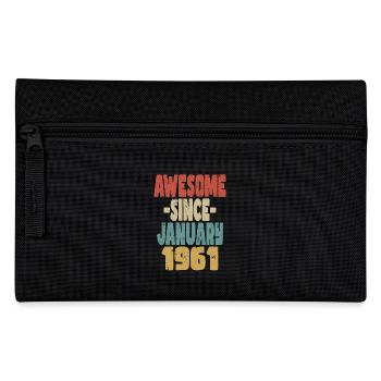 Awesome January 1961 - Pencil Case - black - Front