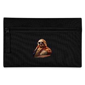Faultier Morgenmuffel Faulenzer Süße Faultiere - Federtasche - Schwarz - Vorne