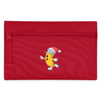 Bleistift Weihnachten Rollschuhe - Federtasche - Rot - Vorne