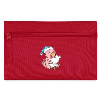 poulet avec oreiller et bonnet somnolent - Trousse - rouge - Devant