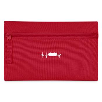 Steam locomotive heartbeat - Pencil Case - red - Front