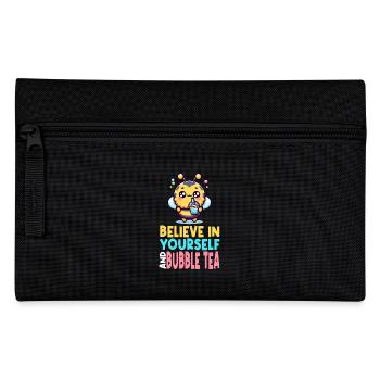 Kawaii Bee Bubble Tea Glaube an dich selbst Spaß - Federtasche - Schwarz - Vorne
