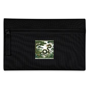 Chinese Dragon Art Mystical Forest Spirits - Pencil Case - black - Front
