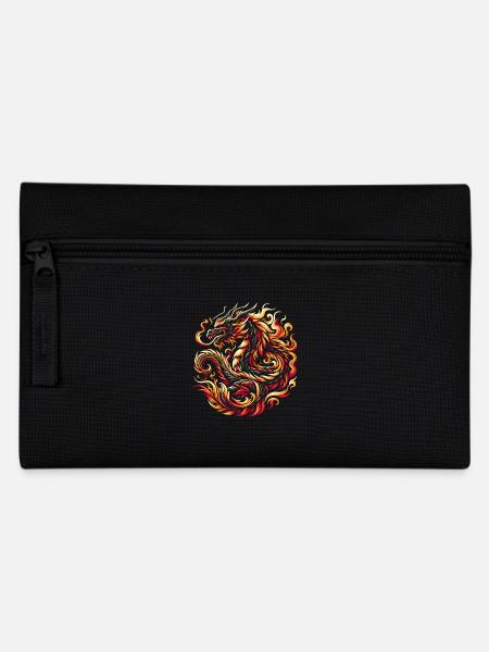 Drachenfeuer Chinesisches Drachen-Tierkreiszeichen - Federtasche - Schwarz
