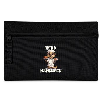 Erdmännchen kochen Koch Kochmütze Herdmännchen - Federtasche - Schwarz - Vorne