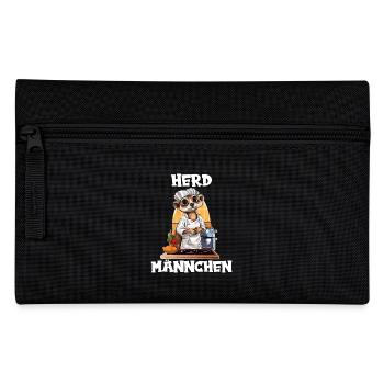 Erdmännchen kochen Koch Kochmütze Herdmännchen - Federtasche - Schwarz - Vorne