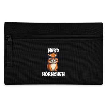 Nerdhörnchen Junge Jungen Erdhörnchen Nerdy Nerd - Federtasche - Schwarz - Vorne