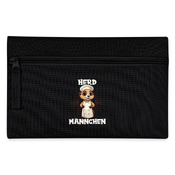 Erdmännchen kochen Koch Kochmütze Herdmännchen - Federtasche - Schwarz - Vorne