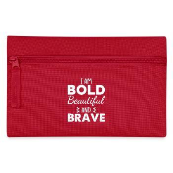 Citation d’affirmation positive inspirante pour - Trousse - rouge - Devant