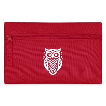 Owl Native American Zodiac - Pencil Case - red - Front