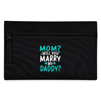 Maman, veux-tu être joyeux mon papa - Trousse - noir - Devant