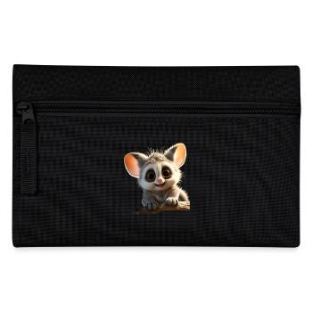 Galago Buschbaby Affen Galagos Affe Süßer Galago - Federtasche - Schwarz - Vorne