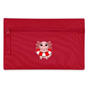 Axolotl Motif Sauveteur Enfants - Trousse - rouge - Devant
