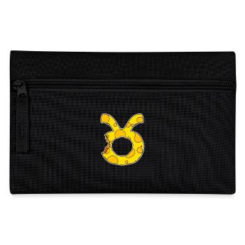 Signe du zodiaque Taureau Symbole - Trousse - noir - Devant