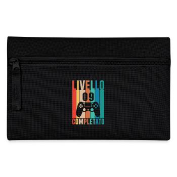 Stufe 9 abgeschlossen - Federtasche - Schwarz - Vorne