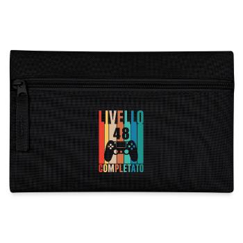 Livello 48 completato 48 anni giocatore livello 48 - Federtasche - Schwarz - Vorne