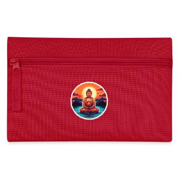 Buddhism Yoga Buddhist Zen Meditation Buddha - Pencil Case - red - Front