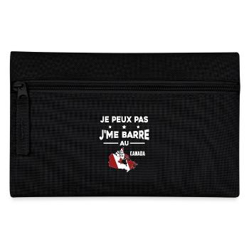 Je peux pas J'me barre au canada - Trousse - noir - Devant