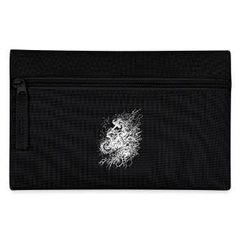 Motorcycle Street Sports Vintage Splash Style - Pencil Case - black - Front