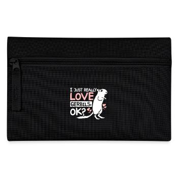 I just really love gerbils ok? - Pencil Case - black - Front