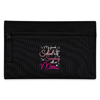 My favorite School secretary calls me mom - Pencil Case - black - Front