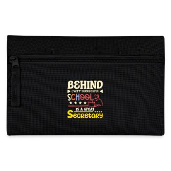 Behind every School is a great secretary - Pencil Case - black - Front