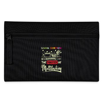 School secretary the master of multitasking - Pencil Case - black - Front