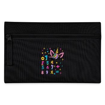 Numbers Day 2025 Math Dog Number Day Kids Gift - Pencil Case - black - Front