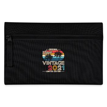 2021 Original 2021 Vintage Vintage Retro Jahrestag - Federtasche - Schwarz - Vorne