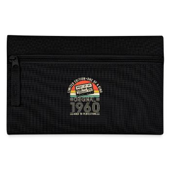 1960er Jahre Vintage Geburtstagsgeschenk - Federtasche - Schwarz - Vorne