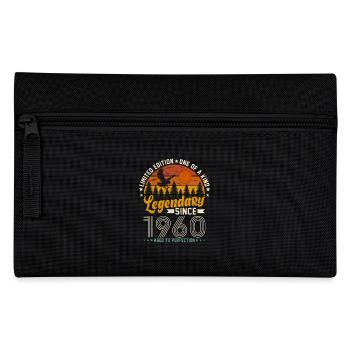 1960er Jahre Vintage Geburtstagsgeschenk - Federtasche - Schwarz - Vorne