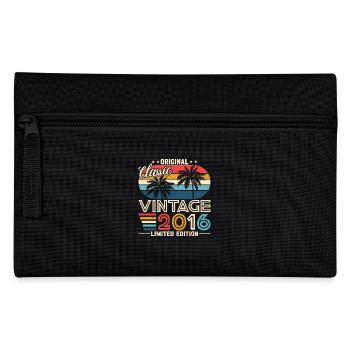 2016 Geburtstag 2016 Geboren im Jahr 2016 Geburtstag - Federtasche - Schwarz - Vorne