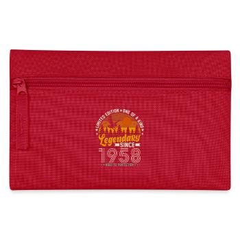 Vintage 1958 Cadeau Anniversaire - Trousse - rouge - Devant