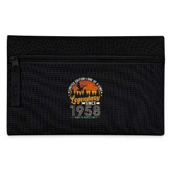 Jahrgang 1958 Geburtstagsgeschenk - Federtasche - Schwarz - Vorne