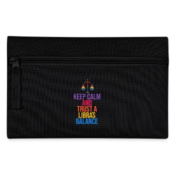 Illustration de l’harmonie du signe du zodiaque Balance - Trousse - noir - Devant