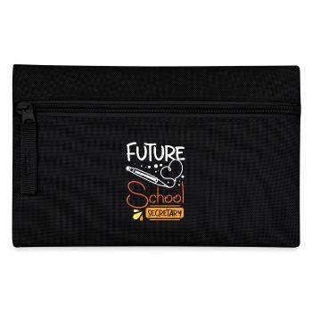 Future school secretary - Pencil Case - black - Front