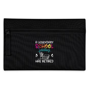 A legendary school secretary has retired - Pencil Case - black - Front