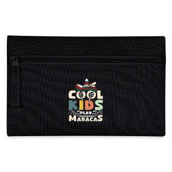For children cool kids play maracas - Pencil Case - black - Front
