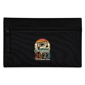 Eleganter Vintage: 2023 Retro Geschenk 2023 - Federtasche - Schwarz - Vorne