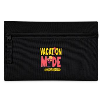 Socialworker Vacation Vacy Mode Socialworkersquad - Pencil Case - black - Front