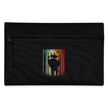 Mexico Retro Vintage Maracas - Pencil Case - black - Front