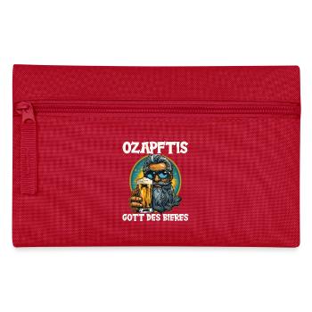 buveur de bière amateur de bière boire bière de fête - Trousse - rouge - Devant