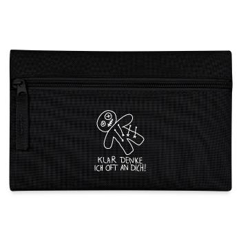 Of course I often think of you voodoo doll misanthrope - Pencil Case - black - Front