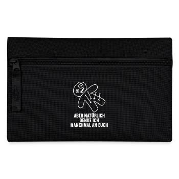 Of course I often think of you voodoo doll misanthrope - Pencil Case - black - Front