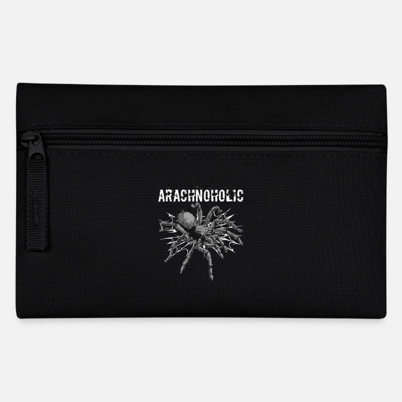 Love Tarantulas Hairy Spiders Arachnoholic - Federtasche - Schwarz