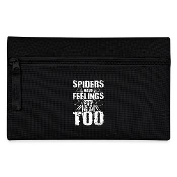 Spiders have feelings too - Pencil Case - black - Front